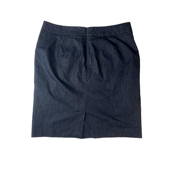 Ann Taylor Loft Petite, Size 12P, Blue Skirt Looks Like Denim - Picture 2 of 9